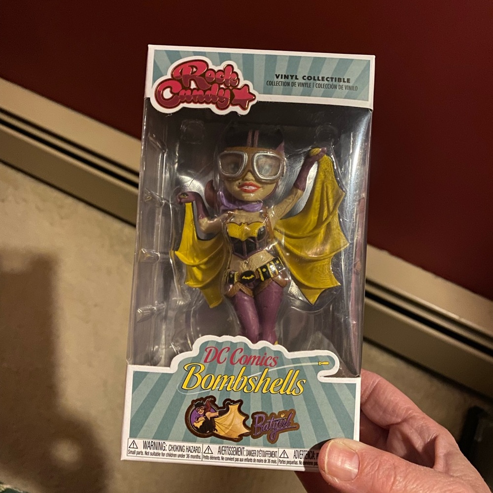 Rock & Candy DC Comics Bombshells Batgirl Vinyl Collectible - Purple and Yellow